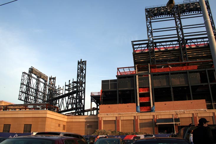 Citi Field Progess, Flushing Meadows Corona Park, Queens, April 10, 2008