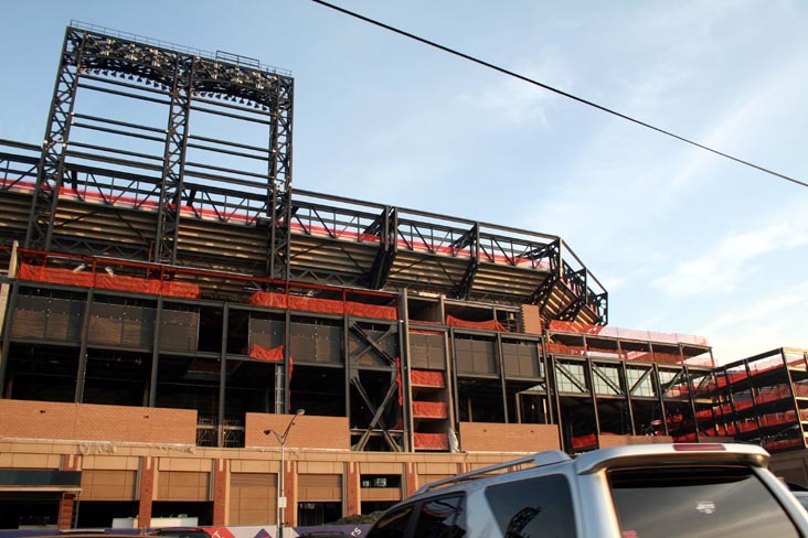 Citi Field Progess, Flushing Meadows Corona Park, Queens, April 10, 2008