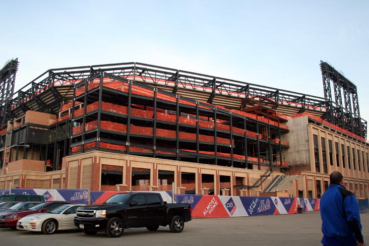 Citi Field Progess, Flushing Meadows Corona Park, Queens, April 10, 2008