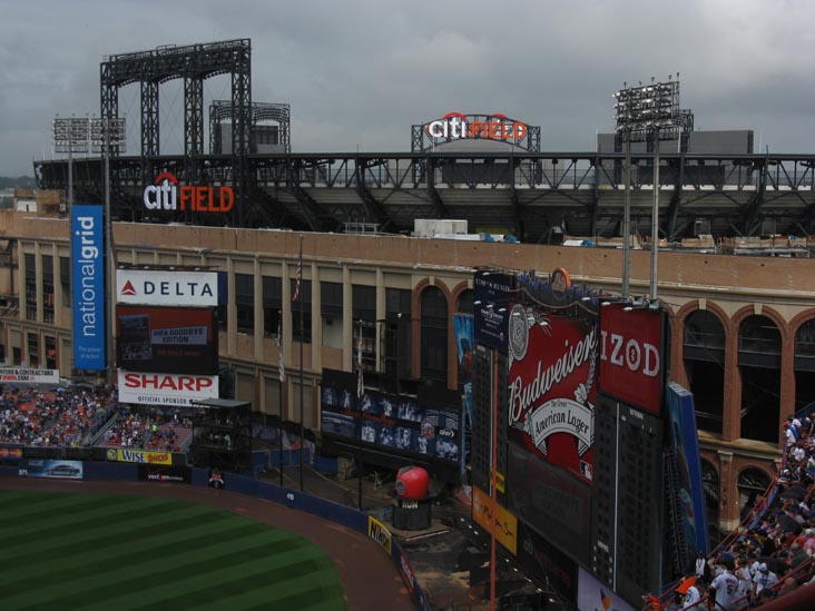 Citi Field and Shea Stadium, Flushing Meadows Corona Park, Queens, September 28, 2008