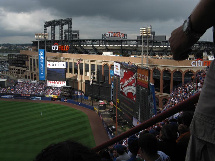 Citi Field and Shea Stadium, Flushing Meadows Corona Park, Queens, September 28, 2008