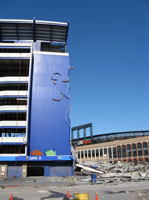 Shea Stadium Demolition, Flushing Meadows Corona Park, Queens, February 1, 2009