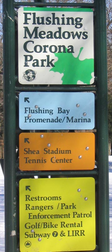 Flushing Meadows Corona Park Sign