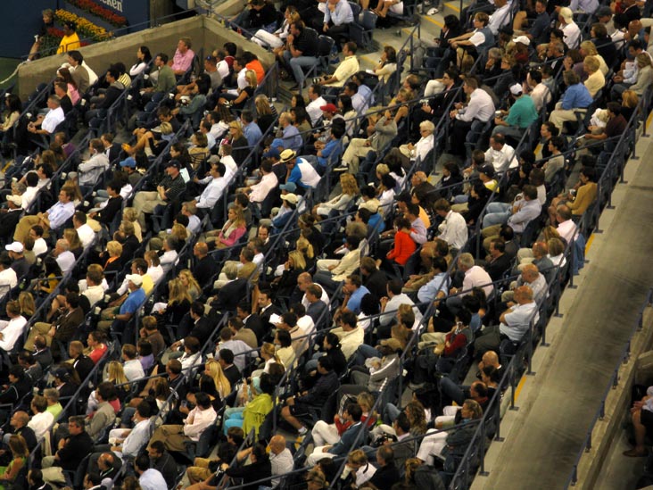 Courtside Seats, Andy Roddick vs. Marc Gicquel, US Open Night Session, Arthur Ashe Stadium, Flushing Meadows Corona Park, Queens, September 3, 2009