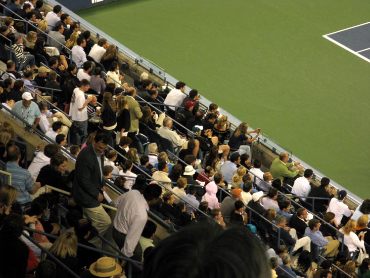 Middle Level Seats, Andy Roddick vs. Marc Gicquel, US Open Night Session, Arthur Ashe Stadium, Flushing Meadows Corona Park, Queens, September 3, 2009