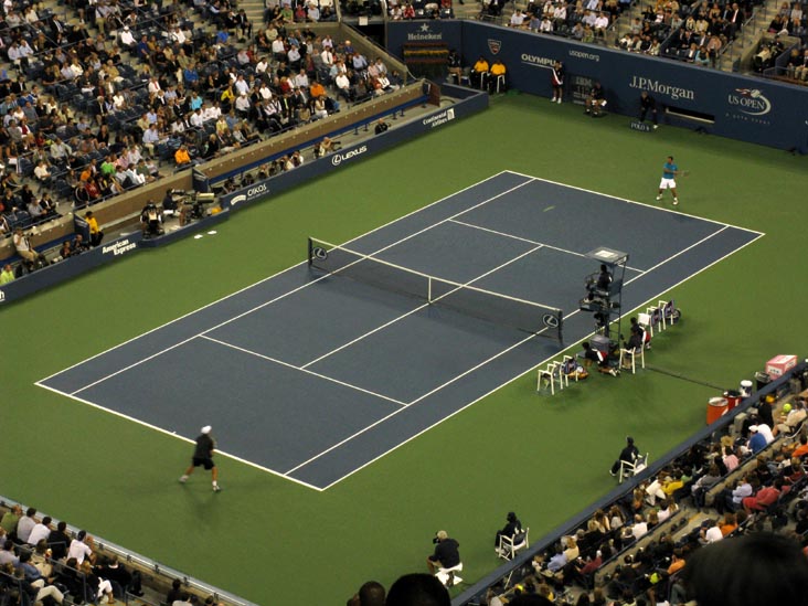Andy Roddick vs. Marc Gicquel, US Open Night Session, Arthur Ashe Stadium, Flushing Meadows Corona Park, Queens, September 3, 2009