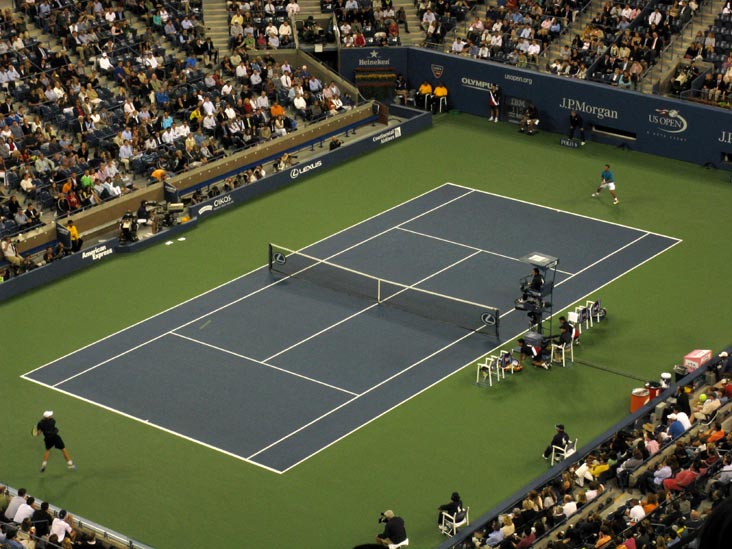 Andy Roddick vs. Marc Gicquel, US Open Night Session, Arthur Ashe Stadium, Flushing Meadows Corona Park, Queens, September 3, 2009