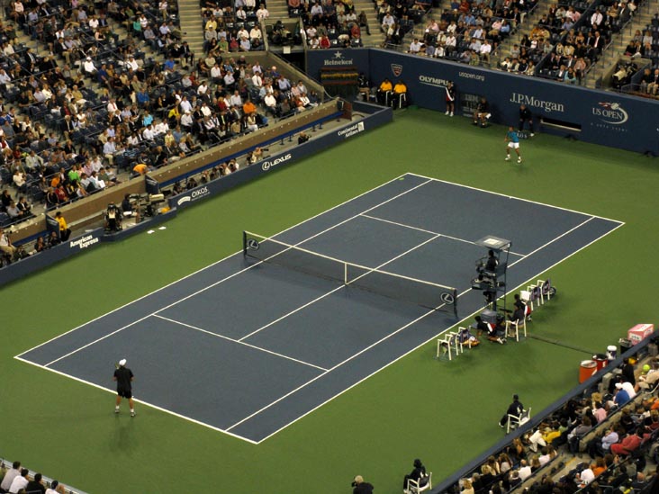 Andy Roddick vs. Marc Gicquel, US Open Night Session, Arthur Ashe Stadium, Flushing Meadows Corona Park, Queens, September 3, 2009