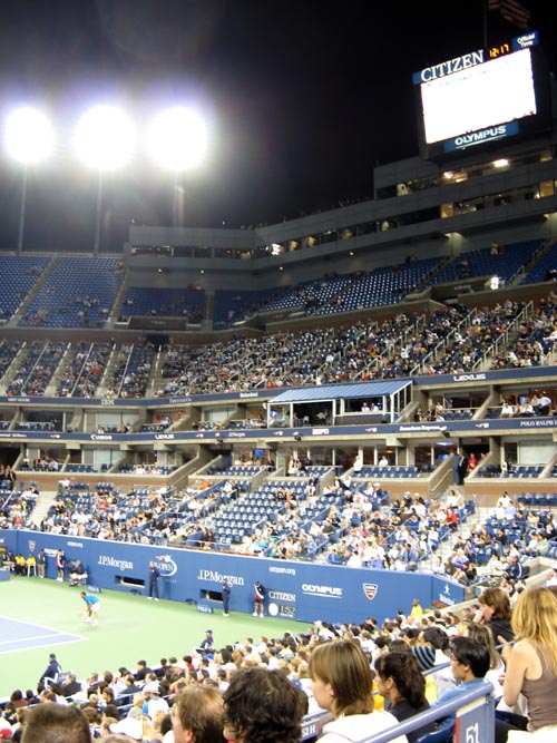 Andy Roddick vs. Marc Gicquel From Section 51, US Open Night Session, Arthur Ashe Stadium, Flushing Meadows Corona Park, Queens, September 3, 2009
