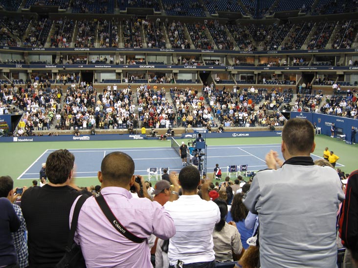 Andy Roddick vs. Marc Gicquel From Section 51, US Open Night Session, Arthur Ashe Stadium, Flushing Meadows Corona Park, Queens, September 3, 2009