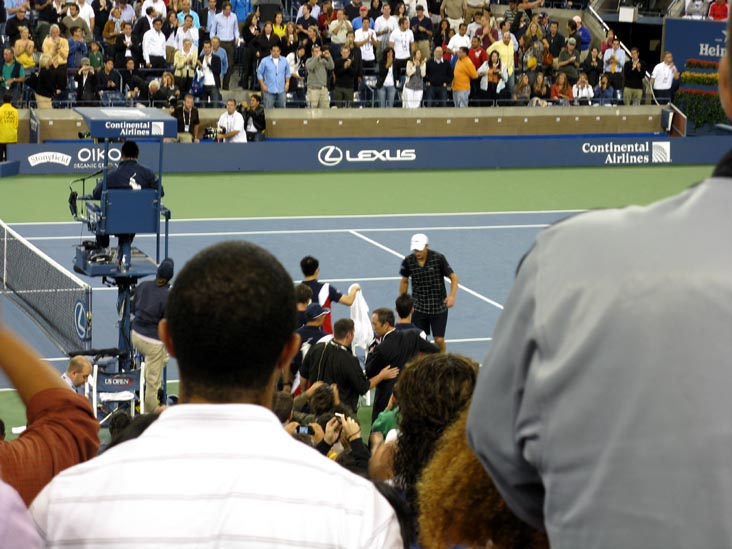 Andy Roddick After Win Over Marc Gicquel, US Open Night Session, Arthur Ashe Stadium, Flushing Meadows Corona Park, Queens, September 3, 2009
