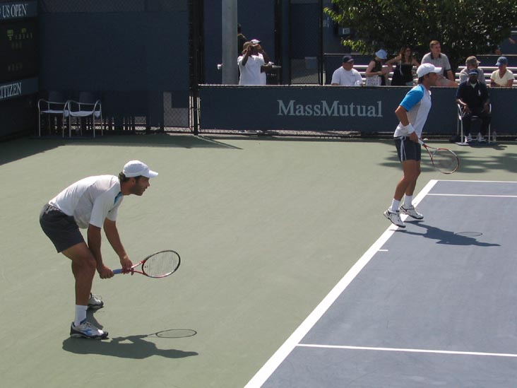 Jose Acasuso and Sebastian Prieto, Court 7, 2005 US Open, September 3, 2005, Flushing Meadows Corona Park, Queens
