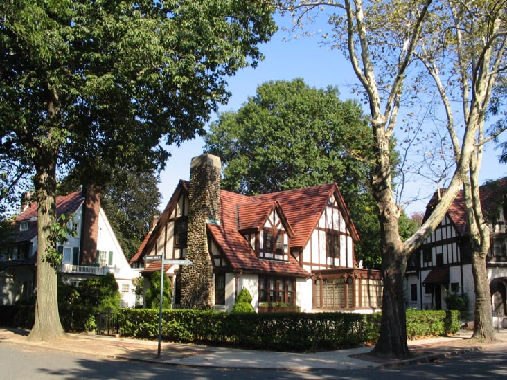 Slocum Crescent and Standish Road, East Side of Intersection, Forest Hills Gardens, Queens
