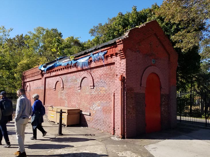 Gate House, Ridgewood Reservoir, Highland Park, Queens, October 19, 2019