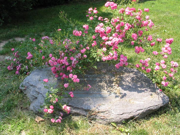 Landmarks Plaque, Jacob Adriance Farmhouse, Queens County Farm Museum, Glen Oaks, Queens, June 22, 2006