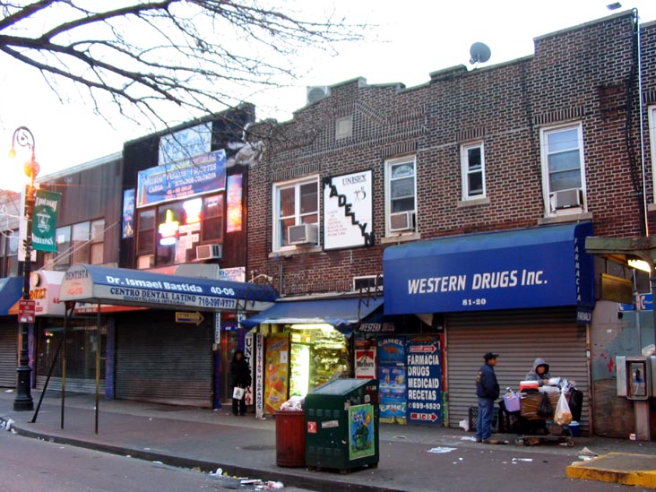 West Side of 82nd Street Just South of Roosevelt Avenue, Jackson Heights, Queens