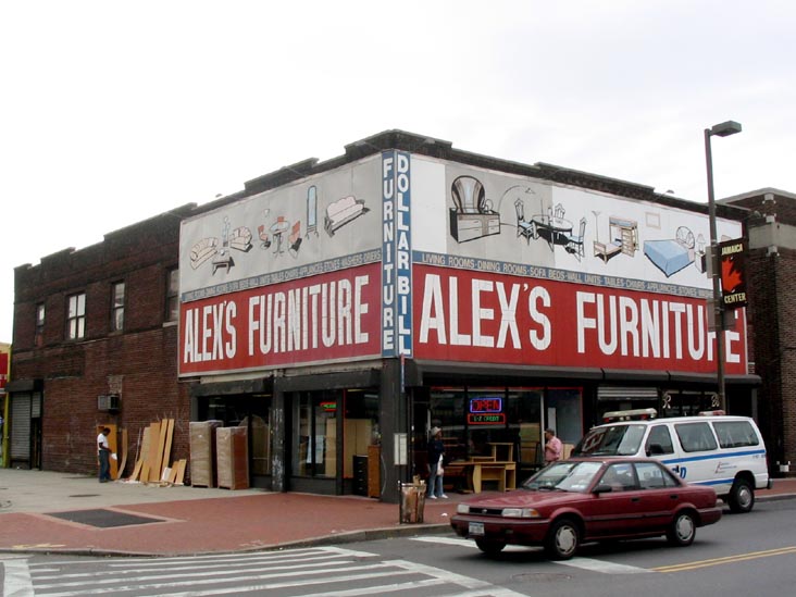 Alex's Furniture, 150th Street and Jamaica Avenue, SW Corner, Jamaica, Queens