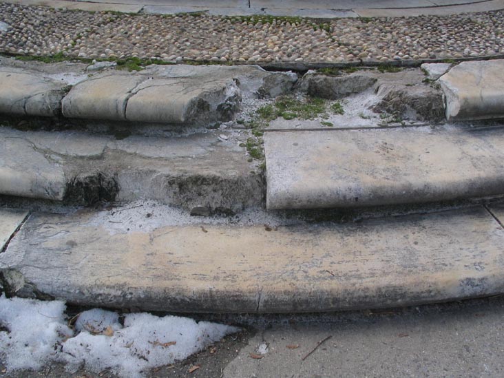 Steps, Civic Virtue, Kew Gardens, Queens, February 24, 2006