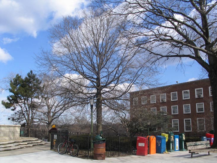 Plaza Around Civic Virtue, Kew Gardens, Queens, February 24, 2006