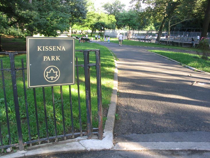 Park Entrance, Laburnum and 160th Streets, Kissena Park, Queens, August 1, 2004