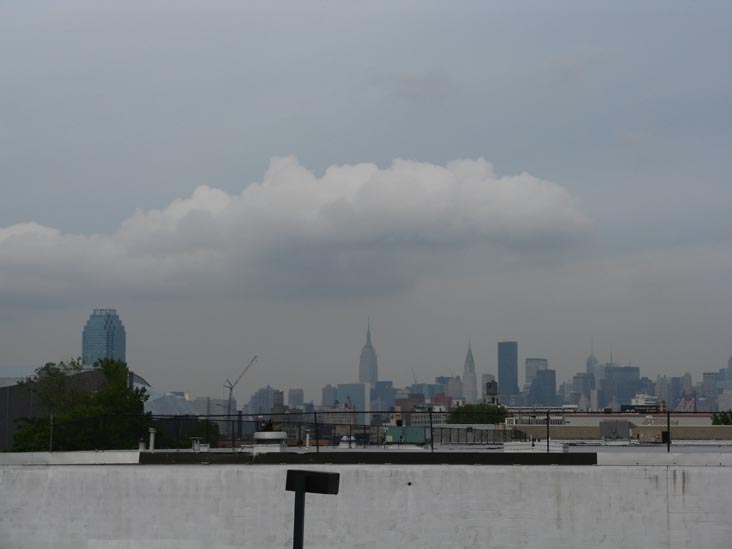 Empire State Building and Manhattan Skyline From Rooftop Parking Lot, The Shoppes at Northern Boulevard, 48-18 Northern Boulevard, Long Island City, Queens