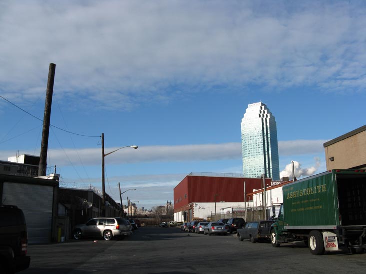 Citibank Building From Davis Court and Hunters Point Avenue, Long Island City, Queens, December 8, 2008
