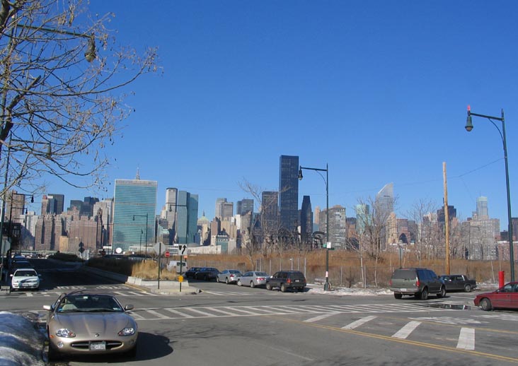 Manhattan Skyline From 48th Avenue and 5th Street, Hunters Point, Long Island City, Queens