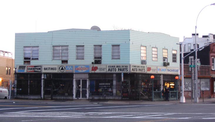 Steiner Bros. Auto Parts, 50th Avenue and Jackson Avenue, SE Corner, Hunters Point, Long Island City, Queens