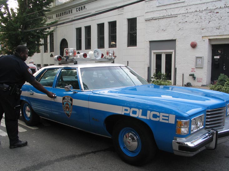 Vintage Police Car, National Night Out, Andrews Grove, Hunters Point, Long Island City, Queens, August 1, 2006