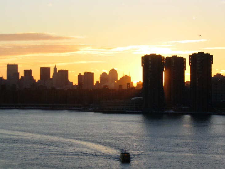 Lower Manhattan From Avalon Riverview, 2-01 50th Avenue, Hunters Point, Long Island City, Queens, December 7, 2003