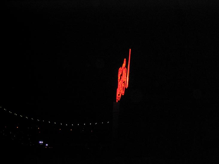Pepsi-Cola Sign From Gantry Plaza State Park, Hunters Point, Long Island City, Queens, January 26, 2004