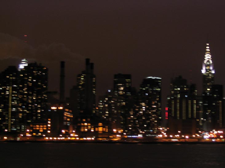 Midtown Manhattan From Gantry Plaza State Park, Hunters Point, Long Island City, Queens, January 26, 2004