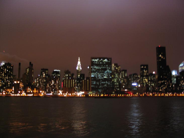 Midtown Manhattan From Gantry Plaza State Park, Hunters Point, Long Island City, Queens, January 26, 2004