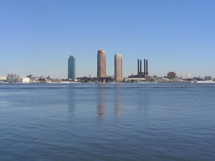 Looking Across East River Toward Gantry Plaza State Park From Manhattan, January 30, 2004