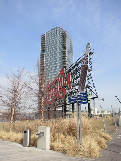 Pepsi-Cola Sign, Gantry Plaza State Park, Hunters Point, Long Island City, Queens, February 10, 2012
