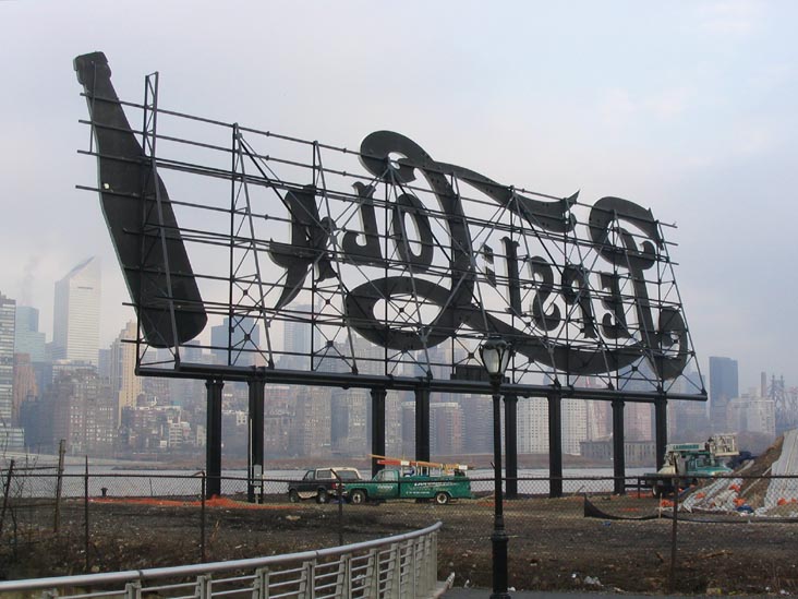 Pepsi-Cola Sign, Gantry Plaza State Park, Hunters Point, Long Island City, Queens, February 21, 2004