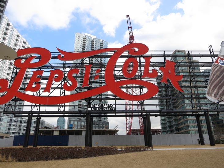 Pepsi-Cola Sign, Gantry Plaza State Park, Hunters Point, Long Island City, Queens, February 24, 2013