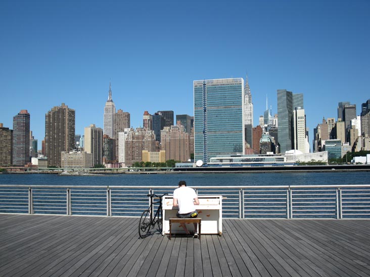 "Play Me, I'm Yours," Gantry Plaza State Park, Hunters Point, Long Island City, Queens, July 2, 2010