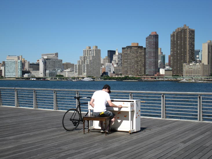 "Play Me, I'm Yours," Gantry Plaza State Park, Hunters Point, Long Island City, Queens, July 2, 2010