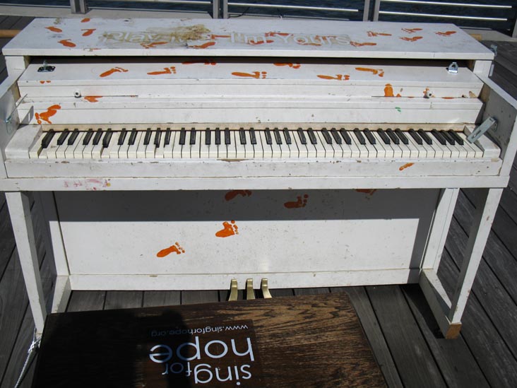 "Play Me, I'm Yours," Gantry Plaza State Park, Hunters Point, Long Island City, Queens, July 2, 2010