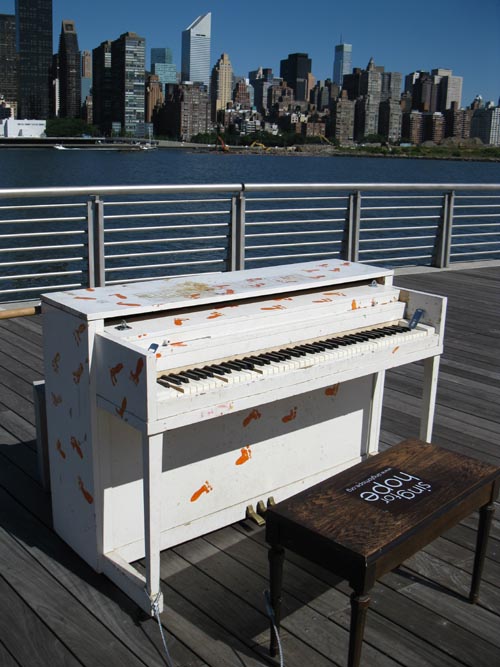 "Play Me, I'm Yours," Gantry Plaza State Park, Hunters Point, Long Island City, Queens, July 2, 2010