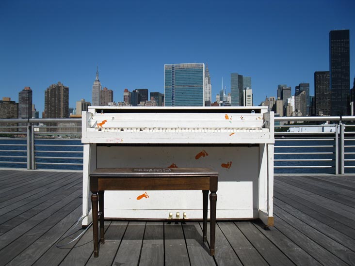 "Play Me, I'm Yours," Gantry Plaza State Park, Hunters Point, Long Island City, Queens, July 2, 2010