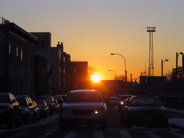 Looking East Down 48th Avenue From Vernon Boulevard, Hunters Point-Henge, Hunters Point, Long Island City, Queens, February 24, 2008, 6:47 a.m.