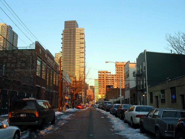 Looking West Down 47th Avenue From Vernon Boulevard, Hunters Point-Henge, Hunters Point, Long Island City, Queens, February 24, 2008, 6:50 a.m.
