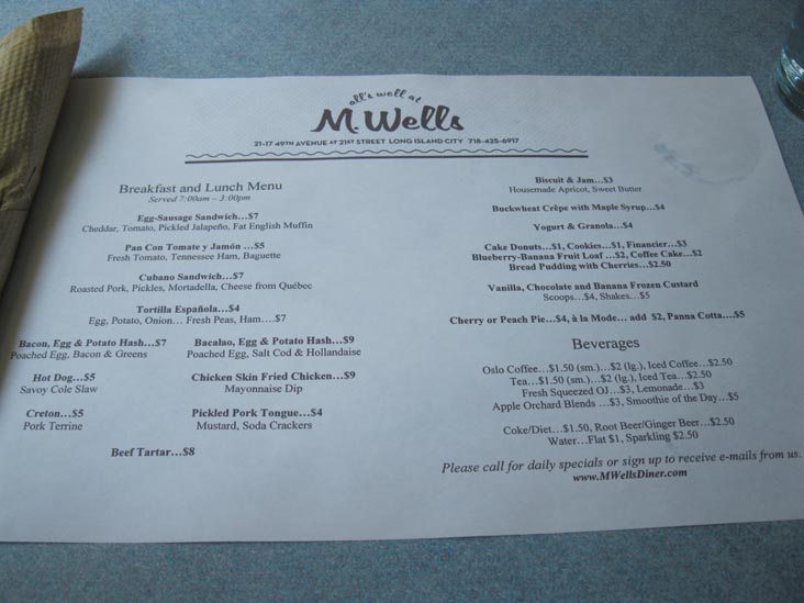 M. Wells Diner, 21-17 49th Avenue, Hunters Point, Long Island City, Queens