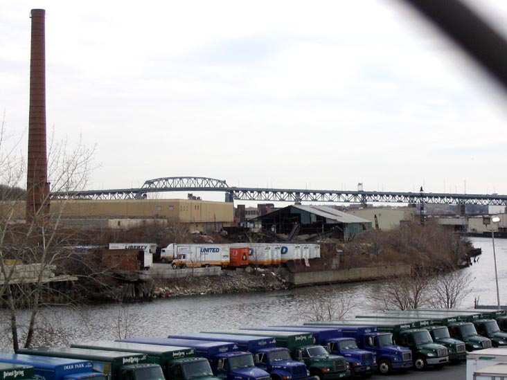 Newtown Creek and Kosciuszko Bridge From Blissville, Queens