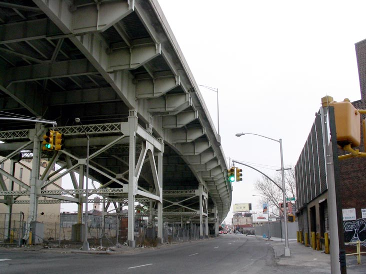 Long Island Expressway at Borden Avenue, Hunters Point, Long Island City, Queens, March 14, 2004