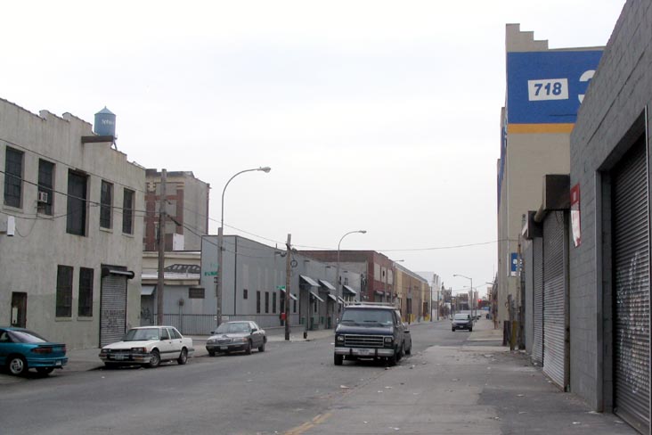 Review Avenue Looking Southeast from Borden Avenue, Hunters Point, Long Island City, Queens, March 14, 2004