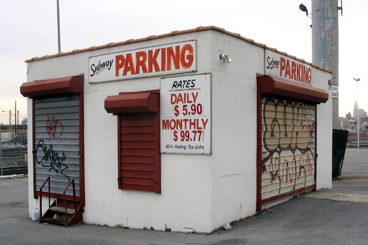 Subway Parking, 10-40 Borden Avenue at Vernon Boulevard, Hunters Point, Long Island City, Queens, March 14, 2004