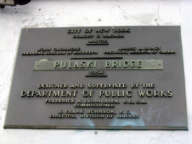 Pulaski Bridge Sign, Newtown Creek